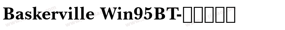 Baskerville Win95BT字体转换